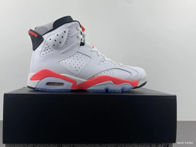 Rep 384664-123 White Infrared Jordan (2014) Retro 6 0708